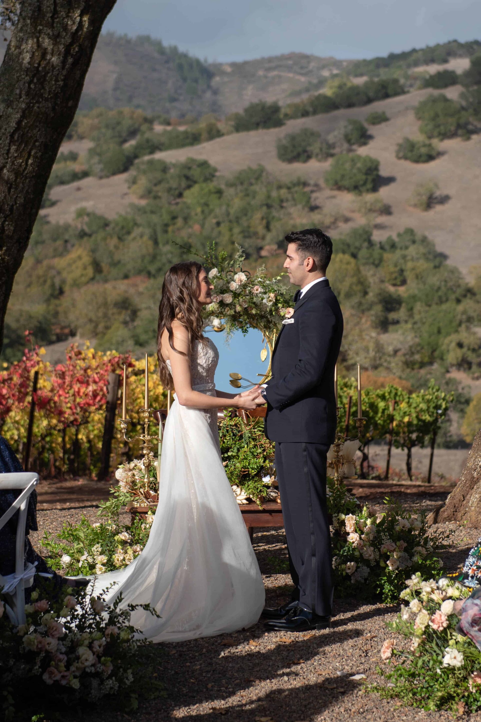 Sonoma Valley wedding at Chateau St Jean, Kenwood CA